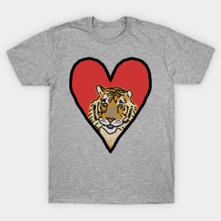 My Tiger Love on Valentines Day Graphic T-Shirt